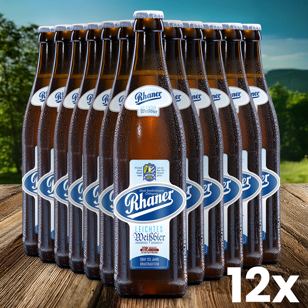 Rhaner Leichtes Weißbier (12 Flaschen)