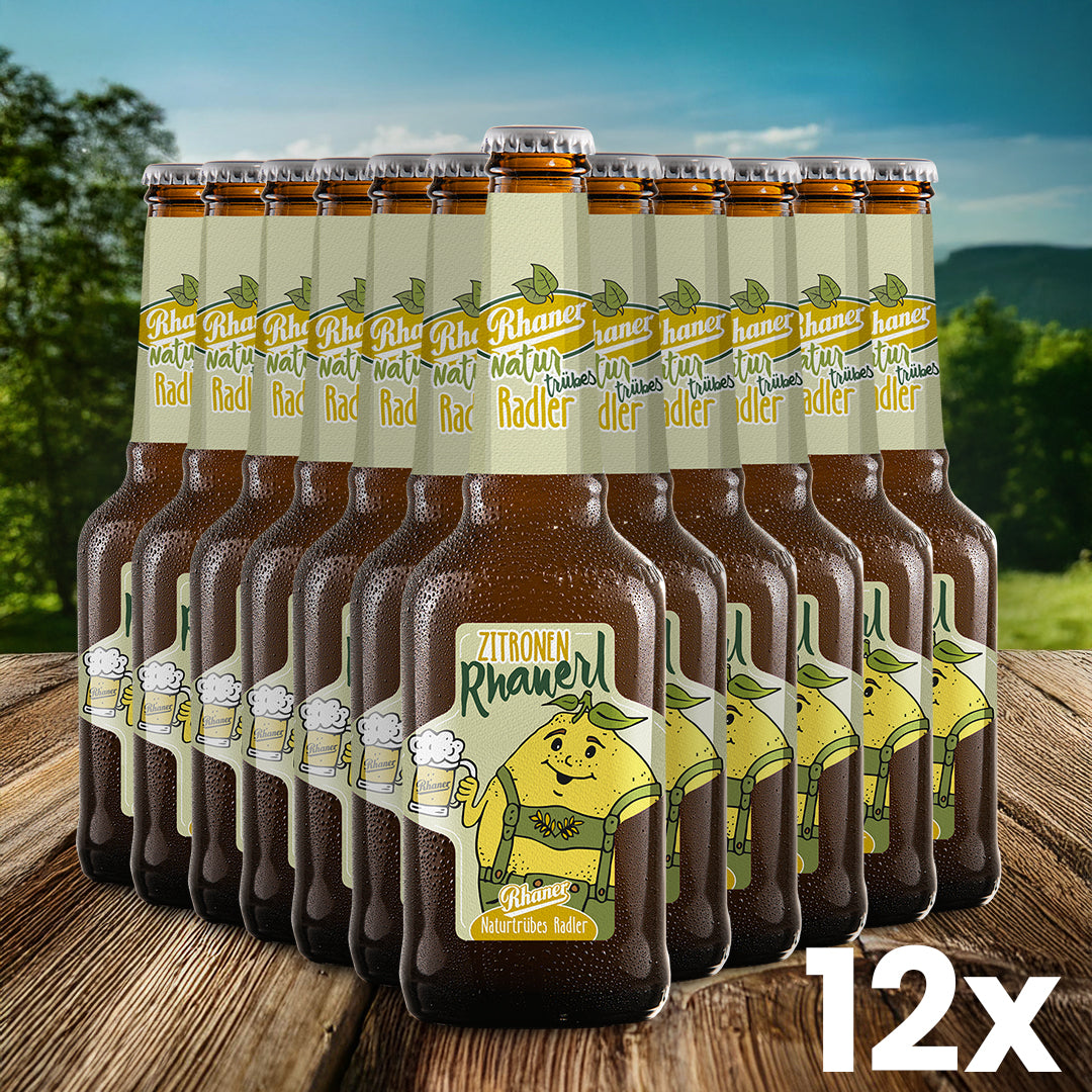 Zitronen Rhanerl Naturtrübes Radler – 0,33l (12 Flaschen)